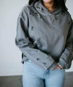 Whitehouse Murphy Distressed Hoodie By Chelsea DeBoer Lily & Lottie