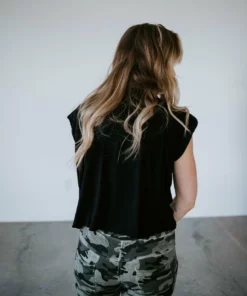 Cherish Brand Allie Padded Muscle Tee Tops