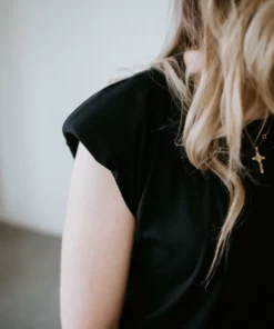 Cherish Brand Allie Padded Muscle Tee Tops