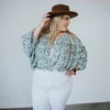 Hayden Plus Curvy Pretty Pick Floral Top