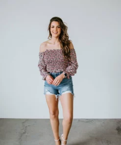 Shiying Fashion Dita Floral Smocked Top