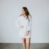Cherish Brand Austyn Peplum Shirt Dress Long Sleeve 2 Cherish Brand Austyn Peplum Shirt Dress Long Sleeve
