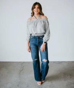 Shiying Fashion Wildflower Smocked Blouse