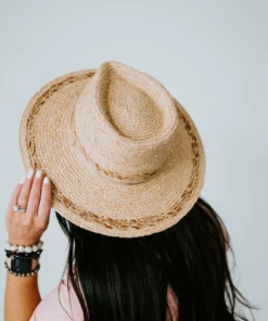 Olive & Pique Eliana Raffia Rancher Hat