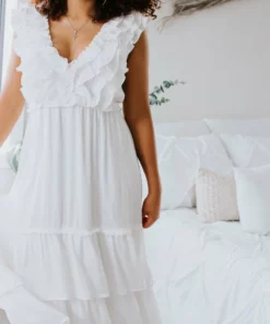 Sweet Lemon Dresses Collins Tiered V-Neck Dress