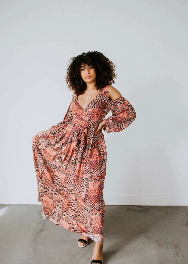 Sweet Lemon Cherise Floral Print Block Dress 4 Sweet Lemon Cherise Floral Print Block Dress