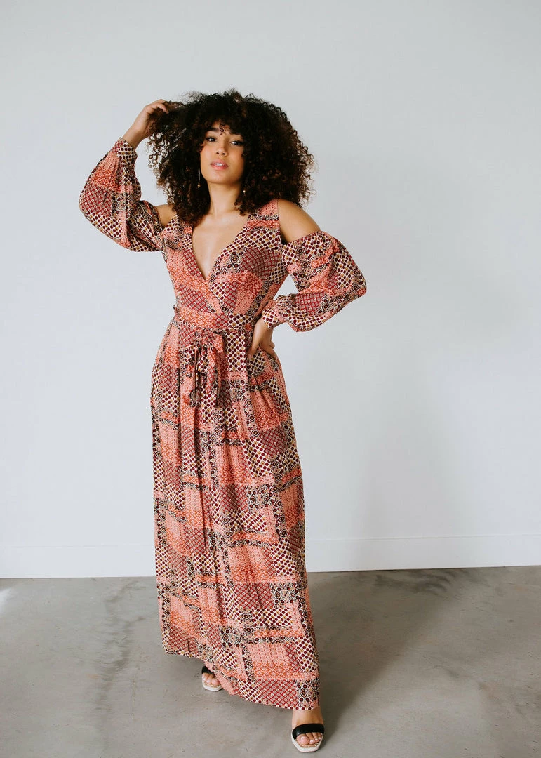 Sweet Lemon Cherise Floral Print Block Dress 3 Sweet Lemon Cherise Floral Print Block Dress