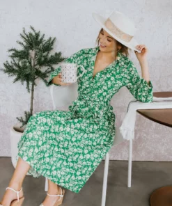 Sweet Lemon Dresses Bright Side Button Down Midi Dress