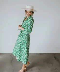 Sweet Lemon Dresses Bright Side Button Down Midi Dress