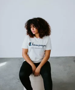 Lotus Fashion Champagne For Breakfast Graphic Tee