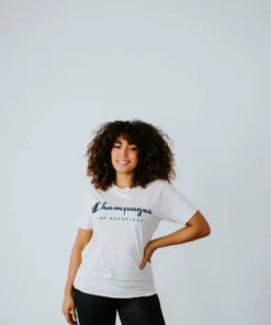 Lotus Fashion Champagne For Breakfast Graphic Tee