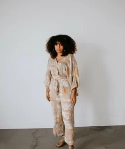 Sweet Lemon Dresses Sandy Paisley Print Jumpsuit