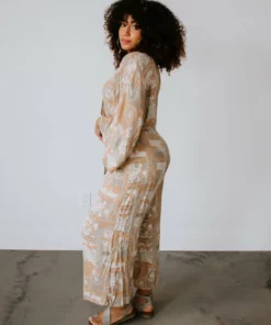 Sweet Lemon Dresses Sandy Paisley Print Jumpsuit