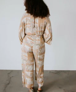 Sweet Lemon Dresses Sandy Paisley Print Jumpsuit