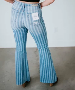 Cello Jeans Raina Striped Flare Jean Bottoms 21 Cello Jeans Raina Striped Flare Jean Bottoms