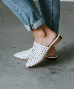 Appleblossom Shawna Studded Mules Shoes