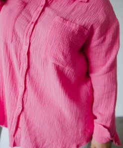 Davi & Dani Curvy Mimi Button Up Top