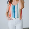 AEMI + CO Tulla Striped Tank Top Tops 1 AEMI + CO Tulla Striped Tank Top Tops