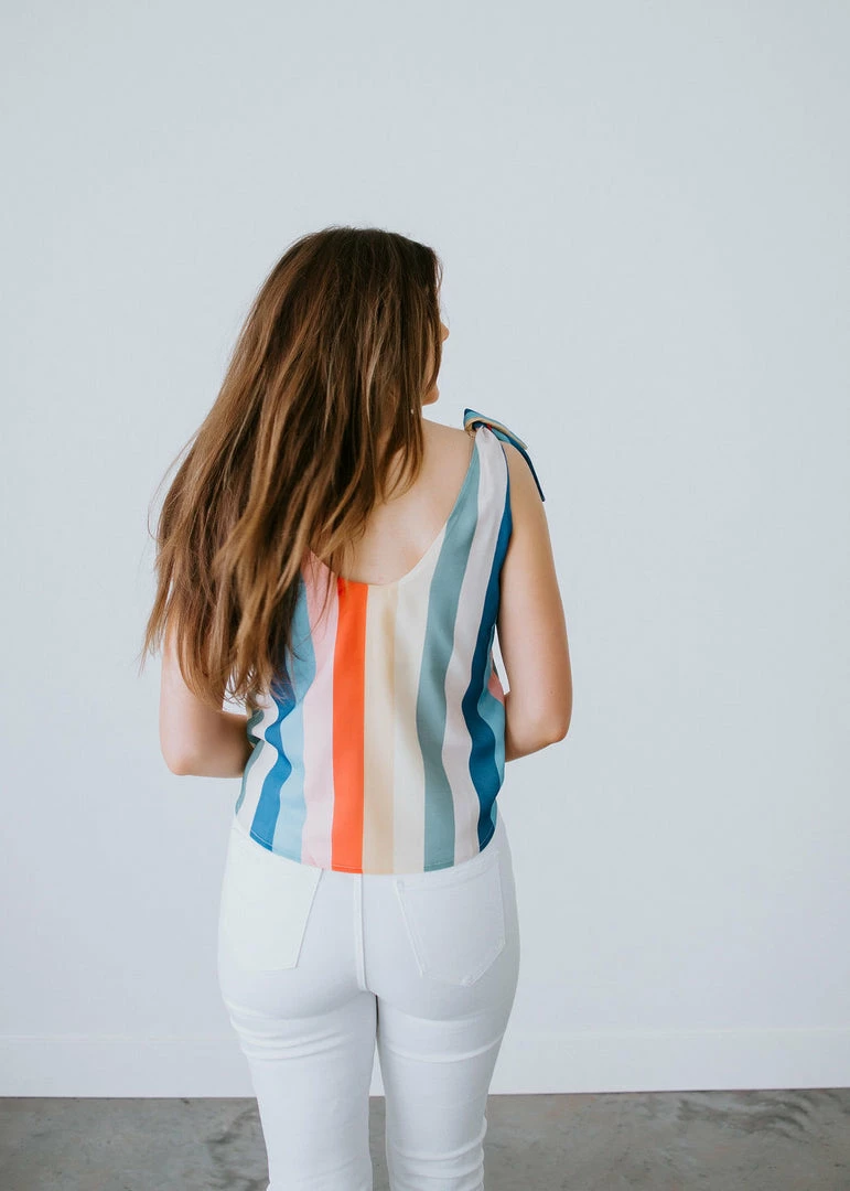 AEMI + CO Tulla Striped Tank Top Tops 6 AEMI + CO Tulla Striped Tank Top Tops