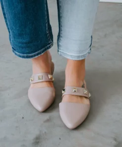 Rad Fashion Time To Shine Studded Mule Shoes