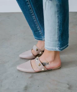 Rad Fashion Time To Shine Studded Mule Shoes