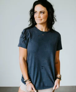 Pandit Traveler Distressed T-Shirt By Chelsea DeBoer Lily & Lottie