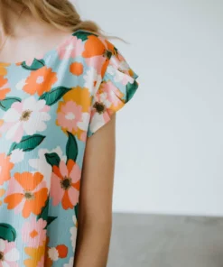 Les Amis Garden Party Ruffle Sleeve Top Tops