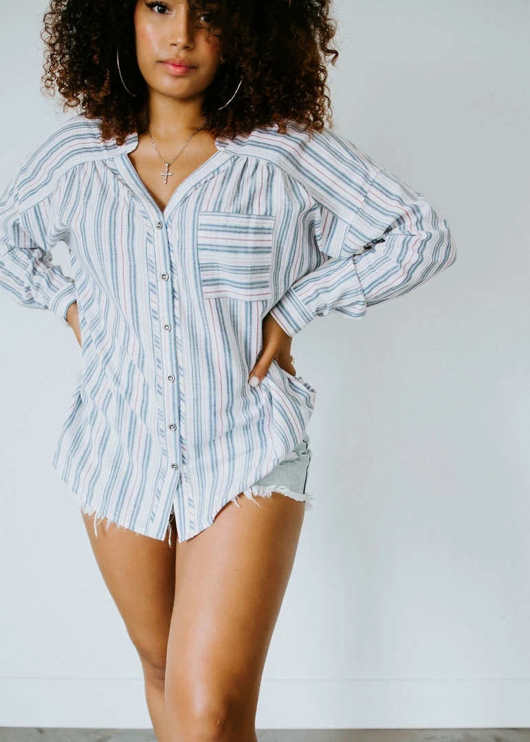 Doe & Rae Stevie Button Down Shirt Tops 3 Doe & Rae Stevie Button Down Shirt Tops