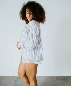 Doe & Rae Stevie Button Down Shirt Tops