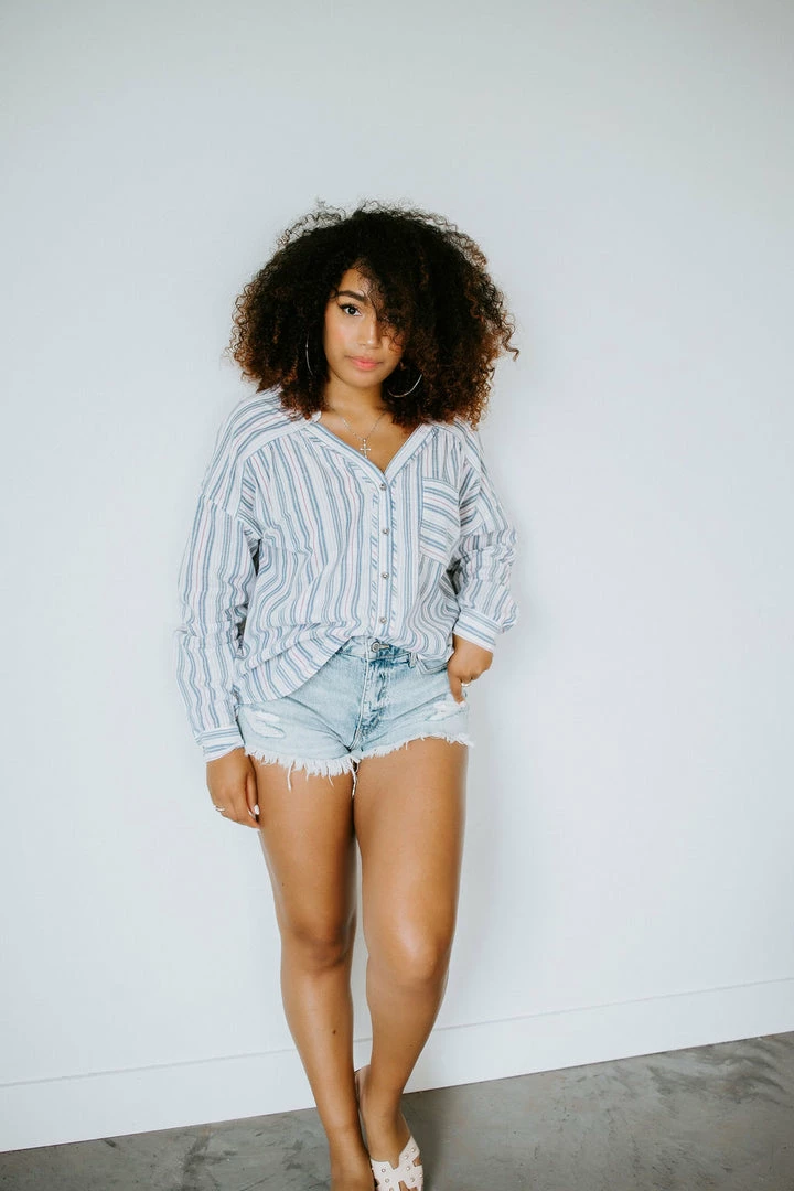 Doe & Rae Stevie Button Down Shirt Tops 6 Doe & Rae Stevie Button Down Shirt Tops