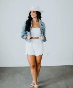 Peach Love Dresses Gloria Cutout Ruffle Romper