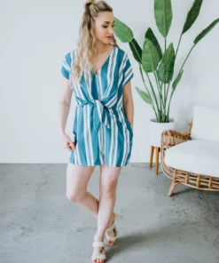 Main Strip Tongue Tied Romper