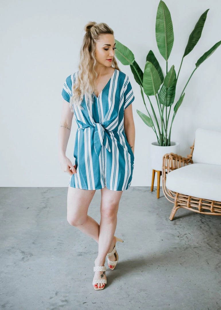 Main Strip Tongue Tied Romper 4 Main Strip Tongue Tied Romper