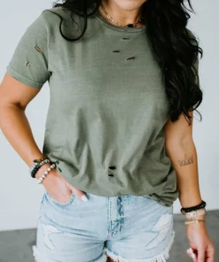 Pandit Traveler Distressed T-Shirt By Chelsea DeBoer Lily & Lottie