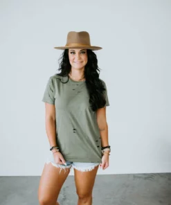 Pandit Traveler Distressed T-Shirt By Chelsea DeBoer Lily & Lottie
