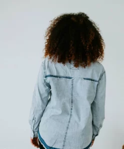 Cezele Tops Marielle Ruffle Button Up Top