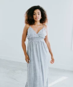 Peach Love Don't Worry Striped Maxi Dress Dresses 11 Peach Love Don't Worry Striped Maxi Dress Dresses