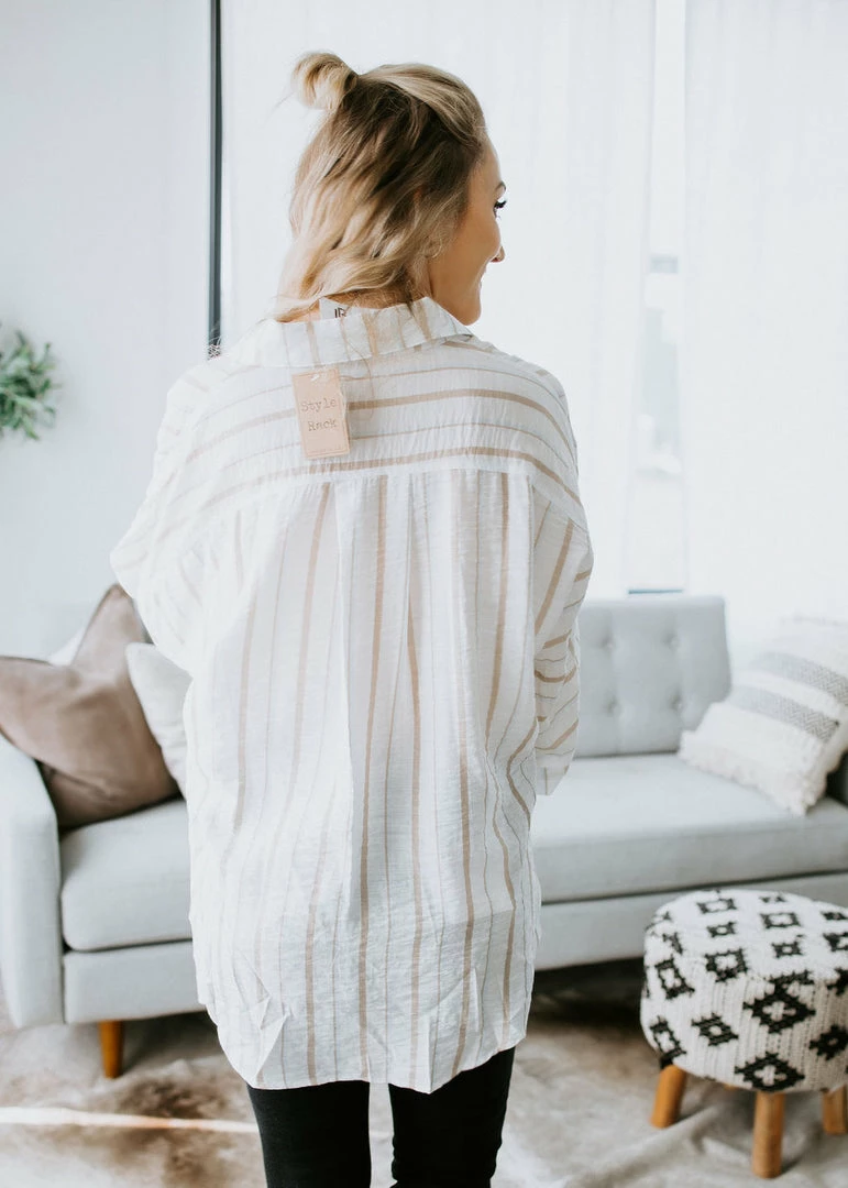 Style Rack Tops Diandra Striped Button Up Top 6 Style Rack Tops Diandra Striped Button Up Top