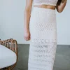 Lush Clothing Bottoms Cynthia Crochet Maxi Skirt