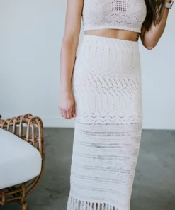 Lush Tops Cynthia Crochet Crop Tank