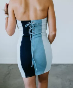 Peach Love Dime Piece Denim Dress