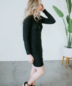 Crescent Cherish Me Ribbed Knit Cardigan Tops