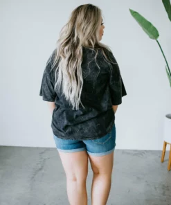 Vintage Canvas Love Yourself Graphic Tee Tops