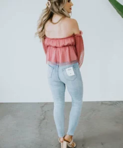 Peach Love California Ready Or Dot Peplum Top Tops 11 Peach Love California Ready Or Dot Peplum Top Tops