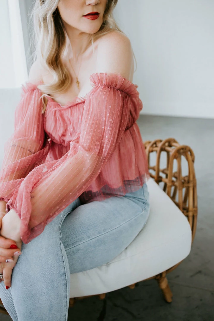 Peach Love California Ready Or Dot Peplum Top Tops 8 Peach Love California Ready Or Dot Peplum Top Tops