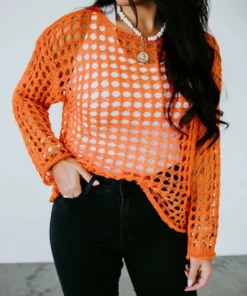 Apple B Catch Me Outside Mesh Pullover Tops