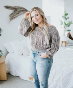 Newbury Kustom Hot Spots Off Shoulder Top