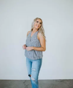 Doe & Rae Girl On The Go Surplice Tank