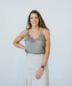 Bibi Delicate Balance Lace Cami Tank Tops