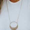 MIA Accessories Augusta Circle Pendant Necklace